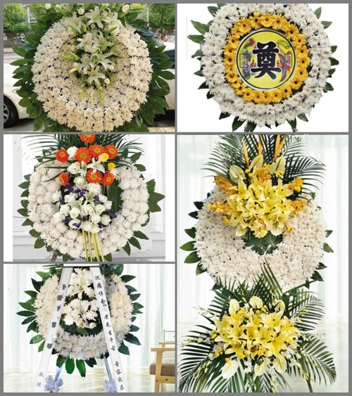 江西赣州定南县岭北镇龙头村花圈速递